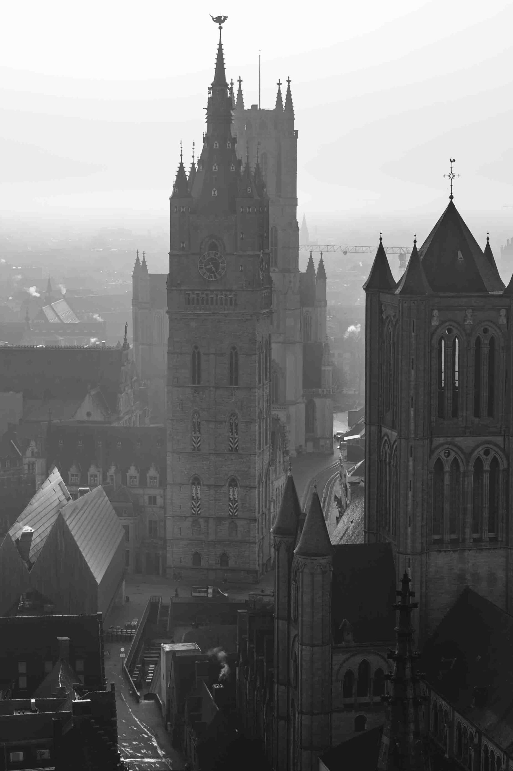 City towers in Black & White